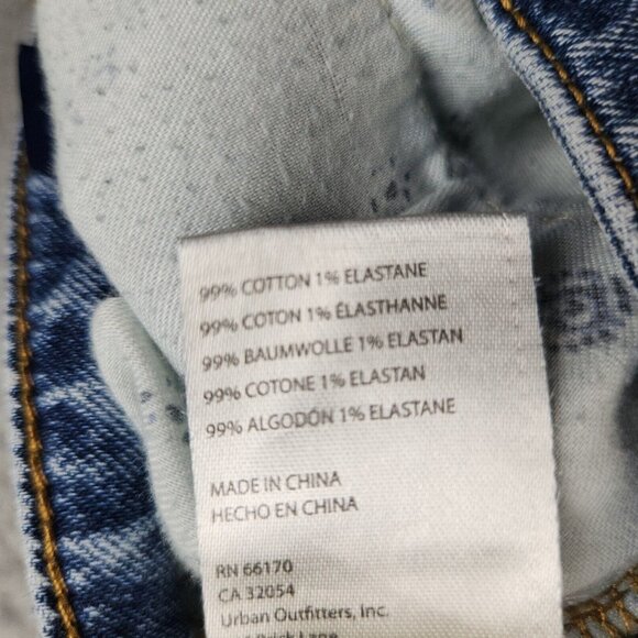 Anthropologie Pilcro Mid Rise Bootcut Jeans Women's 29 Ripped Knee Denim Pants - Picture 13 of 16